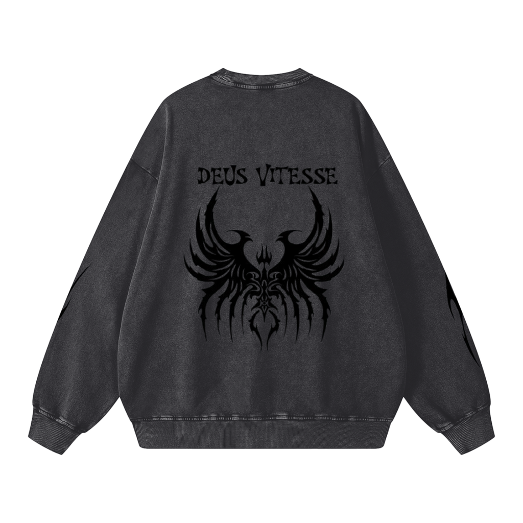 Snow Washed Oversized Sweatshirt