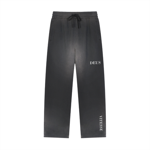 Sun Fade Raw Edge Straight-Leg Sweatpants
